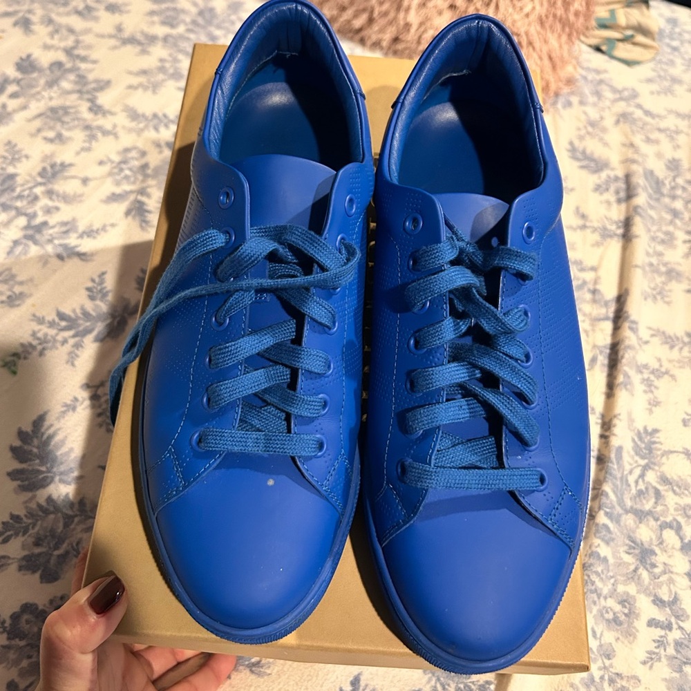 Burberry Perforated Blue Men's Sneakers